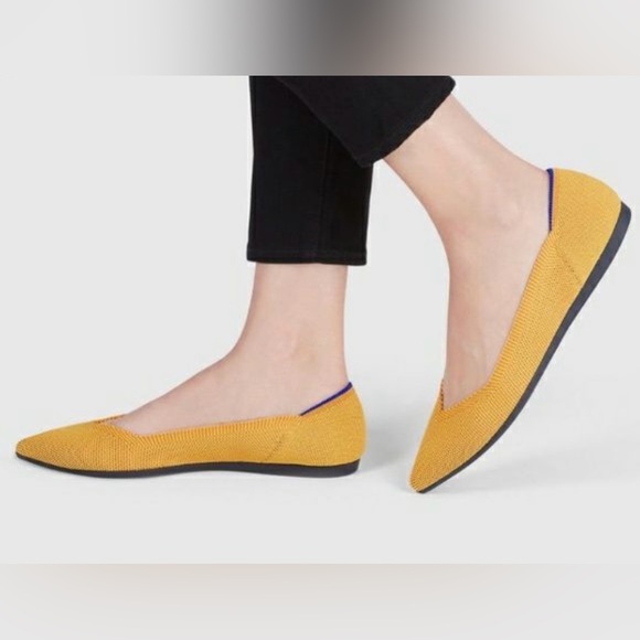 Rothy’s The Point Flats in RETIRED Color: Marigold Yellow - Size 7 - Picture 4 of 10